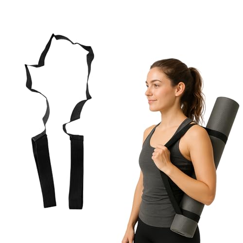 Yoga Mat Carrying Strap Sling Elastic Loop Yoga Mat Carry Strap Durable Fitness Exercise Straps(Yoga Mat not included)
