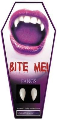 InnoVision Realistic Vampire Fangs – Custom Fit Halloween Fake Teeth for Adults &amp; Kids – Cosplay, Costume Party, Dracula Accessories, Halloween