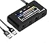 Gamecube Controller Adapter with 4 Ports Compatible for Wii U,Super Smash Bros Ultimate Nintendo Switch,Plug and Play,No Drivers Needed(Newest Version) Black