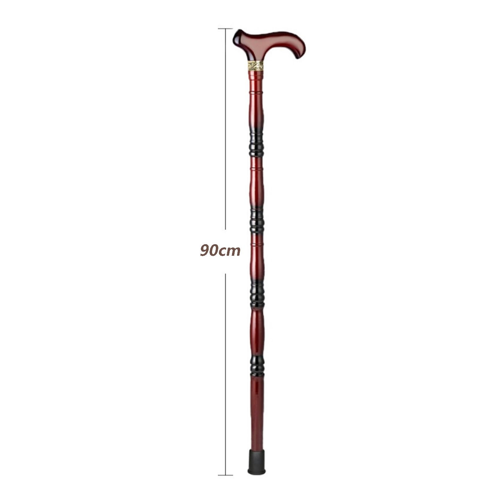 Bastone da Passeggio in Legno - 90 cm Leggero e Solido, Ausilio per la Mobilità Bilanciato e Antiscivolo per Adulti