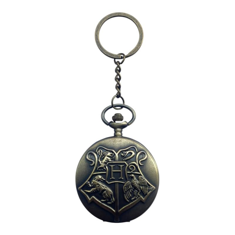 Hogwarts Pocket Watch(Working) Metallic Keychain with Box