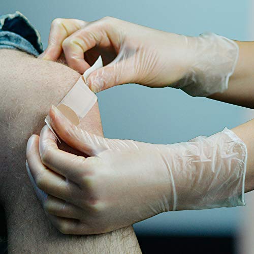 Ammex Clear Vinyl Disposable Exam/Medical Gloves, 3 Mil, Latex/Powder-Free, Food-Safe, Smooth, Non-Sterile, Small, Box Of 100 #TOP6