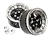 C31546SILVERBLACK Billet Machined Off-Road 1.9 Size (2) Beadlock Wheel for 1/10 Scale Crawler