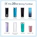 Prurex 20 oz Skinny Tumble Replacement Lid,Spill Proof Splash Resistant Sliding Lids for 2.73