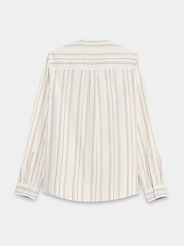 Image of StitchX Men's Full Sleeve Mandarin Collar Jacquard Shirt