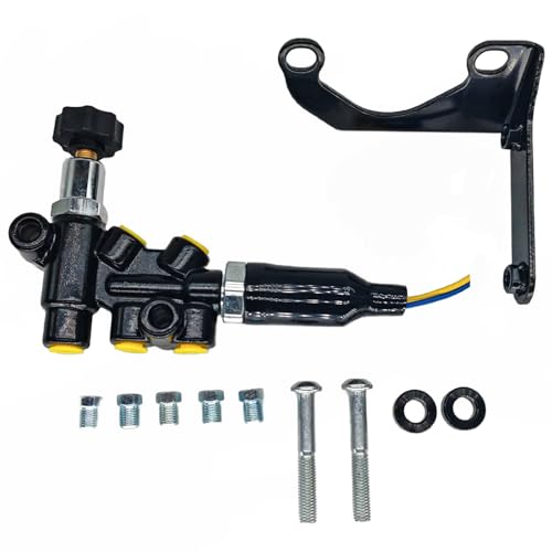 Universal Combination Proportioning Valve and Mounting Bracket Lines Kit with Adjustable Knob Fit for Wilwood Style Universal Brake Proportioning Valve 260-13190 260-11179