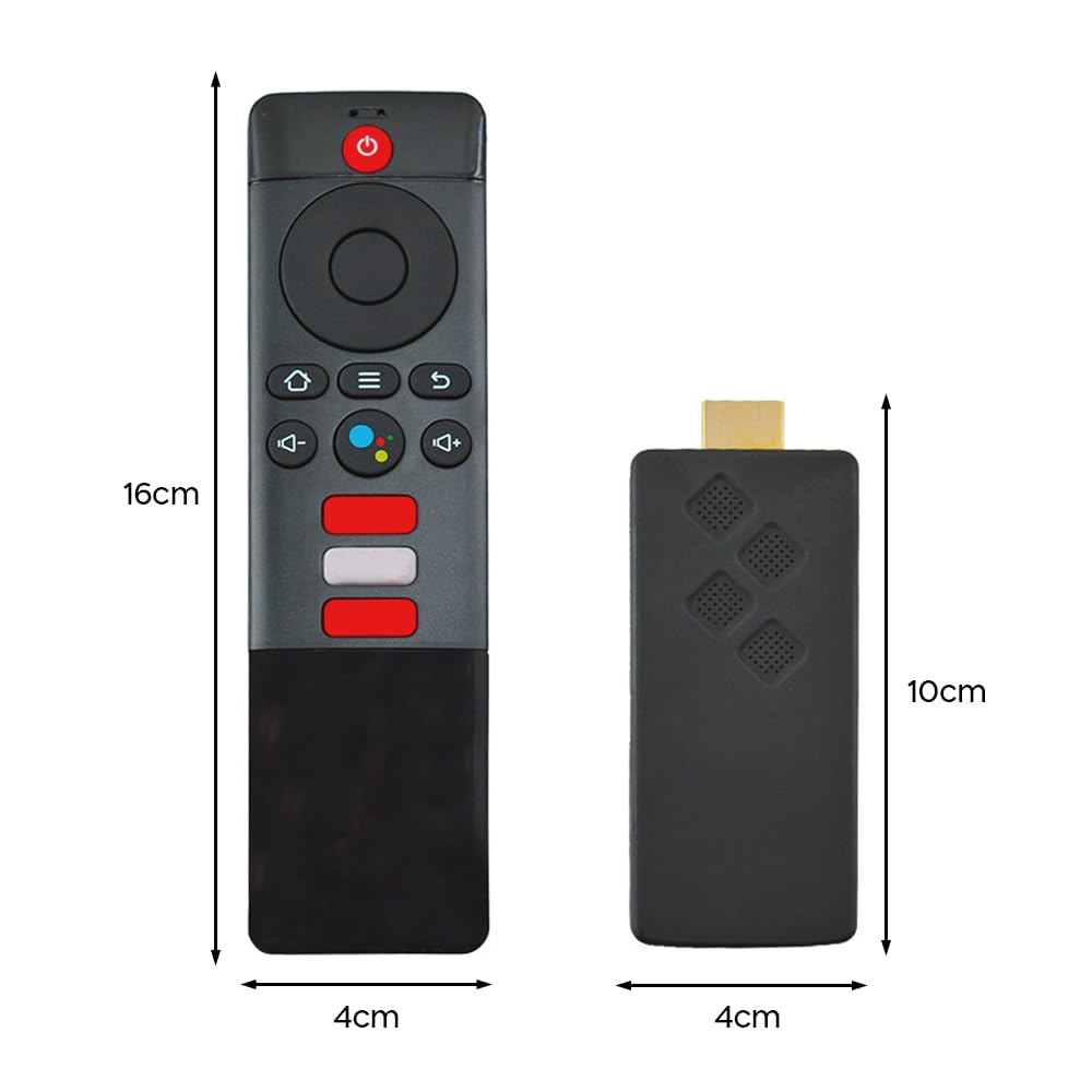 TV Box Stick Streaming 8K HD Android Connessione Wi-Fi con telecomando vocale