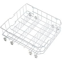 WD28X10384 Dishwasher Lower Rack Replacement Parts for GE Lower Dishrack Drawer Rack 22.2 D x 21.3 W x 7.3 H GE WD28X10166 Dishwasher Tray Roller Wheels Dish Washer Bottom Rack Assembly 1 Pcs