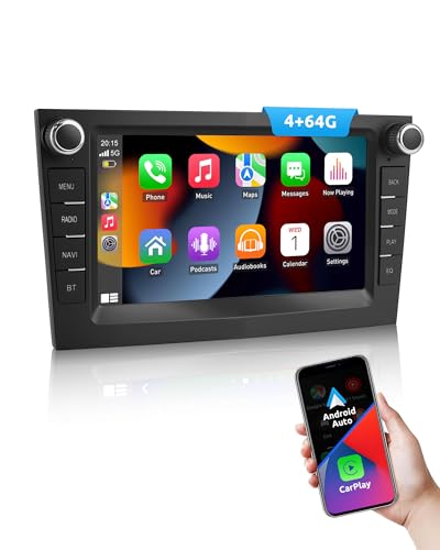 ESSGOO 4+64G Wireless Autoradio und Android 15 Auto CarPlay Für Vauxhall Opel Corsa C D Zafira B Astra G H Meriva Signum Combo 7 Zoll Touchscreen Radio mit Bluetooth FM RDS GPS WiFi