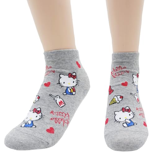 Image of JJMax Women's Kitty Cute Cartoon Cotton Blend Ankle Socks Sets