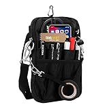 [CARRY ALL BEFORE ONE] 多機能 ウエストポーチ ナースポーチ ウエストバッグ 仕事用 12ポケット 3way マチ付き 文具 工具 小物入れ 作業用 看護 介護 保育 腰袋 ベルト付き 撥水 防傷加工 Mサイズ ブラック