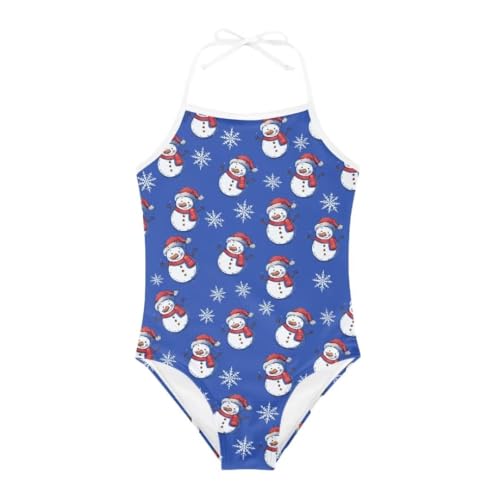 Image of Cute Christmas One-Piece Swimsuits Beach Swimwear Bathing Suit for 3-10 Years Girls