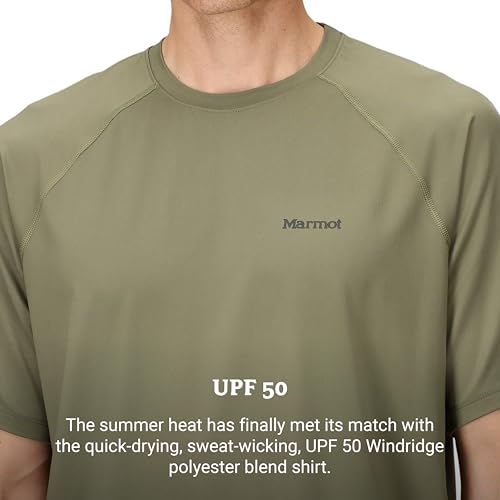 Image of MARMOT Men's Windridge Moisture-Wicking, Eco-Friendly, Breathable, UPF Short Sleeve Shirt
