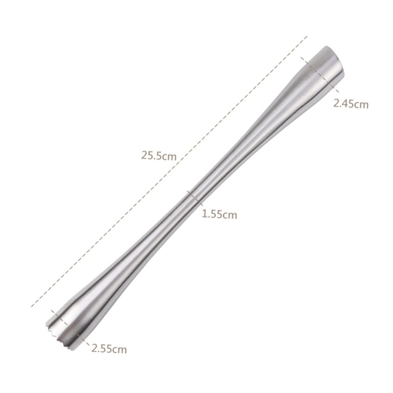 STOBAZA Cocktail Mixer Barware Muddler Flat Top Stainless Steel for Mashing Fruit