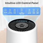2 Pack Air Purifiers for Bedroom Home, True HEPA Filter for Smoke, White - Image 6