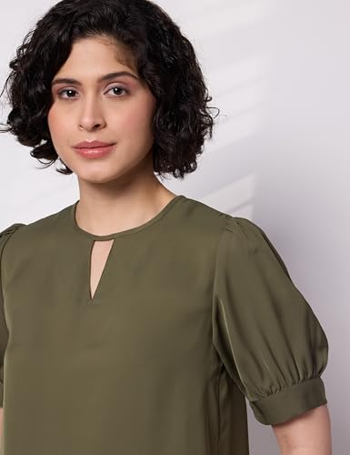 Image of Symbol Premium Women's Puff Sleeve Top | Regular Fit | Desk-to-Dinner (Available in Plus Sizes)