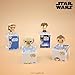 Funko Bitty Pop! Star Wars - Luke Skywalker (Hoth), R2-D2, Chewbacca, & A Surprise Mystery Figure - 0.9 Inch (2.2 Cm) Collectable - Stackable Display Shelf Included - Gift Idea - Cake Topper
