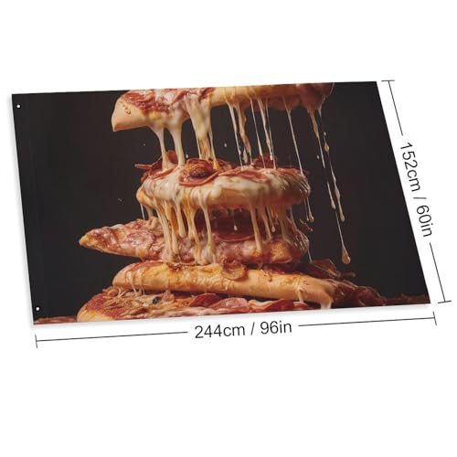 Drapeaux de décoration pour pizza contre la décoloration extérieure - 2