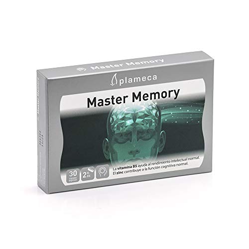 PLAMECA - Master Memory, con Vitamina B5, Zinc y Curcumina Complexada, Ayuda al Rendimiento Intelectual Normal, a la Memoria y Concentración y a la Función Cognitiva Normal, sin Sabor - 30 Cápsulas Cover