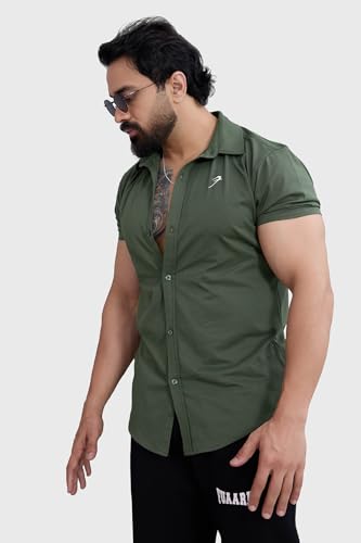 Image of FUAARK Mens Slim Fit Breathable, Lightweight & Stretchable Shirt for Casual wear