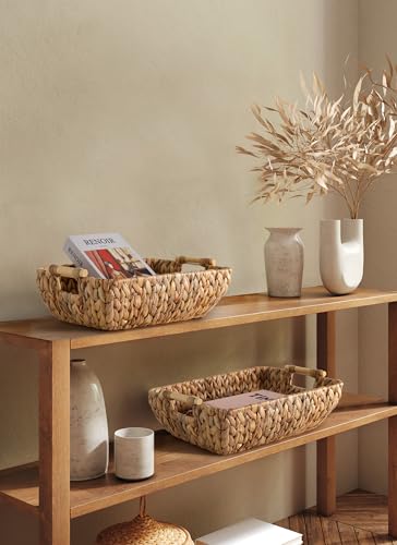 Water-Hyacinth-Storage-Baskets-with-Wooden-HandlesLarge-Wicker-Baskets-for-Organizing-Set-of-2