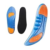 Sports Gel Insoles and Shoe Inserts for Women and Men Breathable Cushion with Small Holes(S)