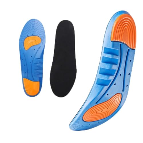 Sports Gel Insoles and Shoe Inserts for Women and Men Breathable Cushion with Small Holes,Sizes 5-10 by HLYOON(S)