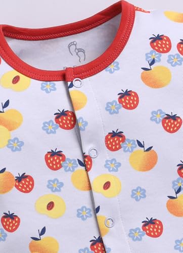 Image of BABYGO Baby Half Sleeve Rompers 100% Cotton for New Born Baby | Daily Suits for Baby Boys & Girls|0-3M| Infant Clothes| Pack of 1