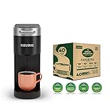 Keurig K-Slim Maker with Green Mountain Coffee Roasters Favorites Collection Variety Pack, 40 Count