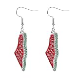 SAFIGLE Pendientes Colgantes Sandía Gemas de Imitación Pendientes Divertidos de Aleación de Zinc en Acero Novedosos para Mujer Joyería Ligera para Eventos y Uso Diario