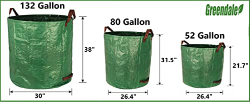 3 Pack Of 52 Gallon - Reusable Yard And All Purpose Bags - Perfect For Lawn, Garden, Leaf / Leaves, Yard Debris / Waste, Storage And Pool Accessories - Reinforced Bottom (52 Gallon Bag - 3 Pack)… #TOP2