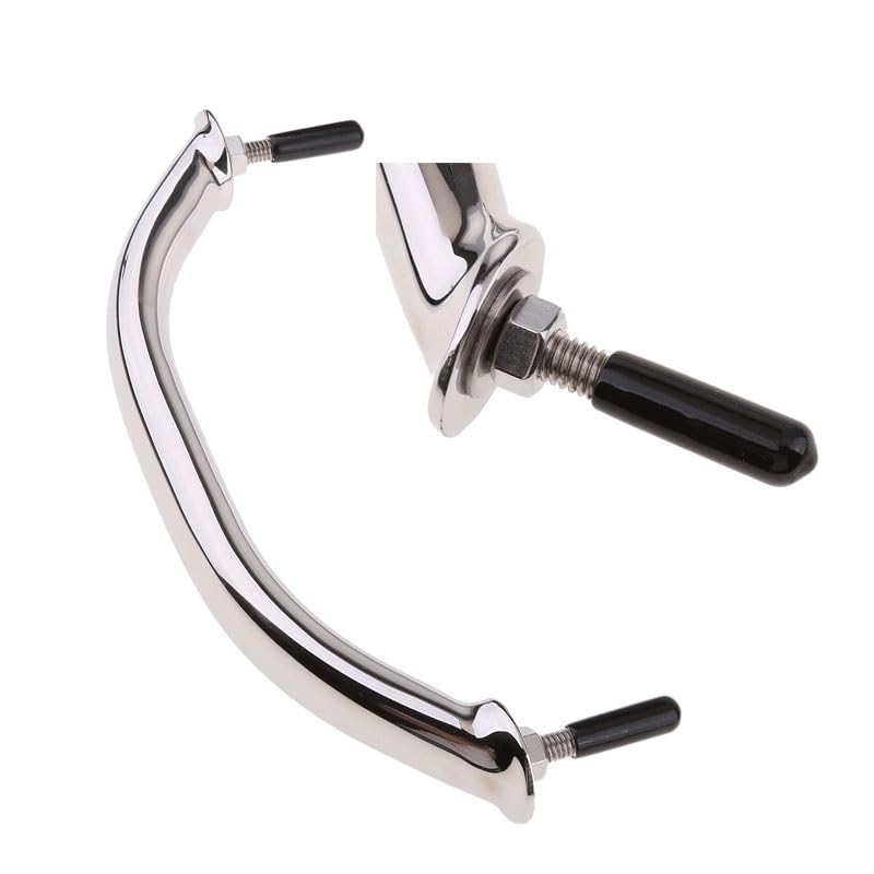 Rampe de bateau robuste inox poignée polie 8 pouces anti-corrosion pour pont et cabine
