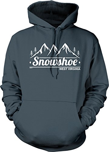 NOFO Clothing Co Snowshoe, West Virginia Hooded Sweatshirt, M Char