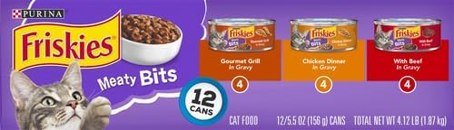Friskies Meaty Bites Pack 12 Latas 5.5 oz - Comida Gatos miniatura 9
