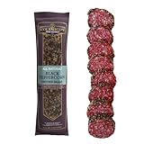 Colameco's All Natural Uncured Black Peppercorn Salami Chub - Zesty Peppercorn & Savory Italian Flavor - Humanely Raised - Gluten-Free, Dairy-Free Salami, 6 oz