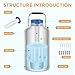 Bonvoisin 6L Liquid Nitrogen Container, LN2 Tank Cryogenic Dewar, Aluminum Alloy Semen Tank with 6 Canisters Carry Bag