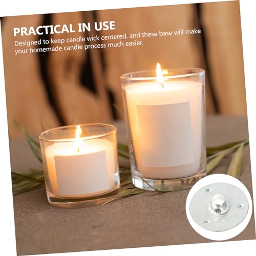 Clip base de mechas para velas de hierro para hacer velas miniatura 2