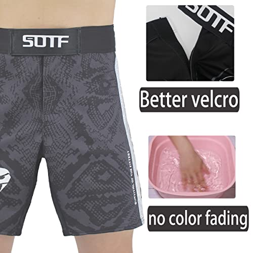 SOTF MMA Boxing Shorts Men Fight Shorts Men BJJ No Gi Shorts4