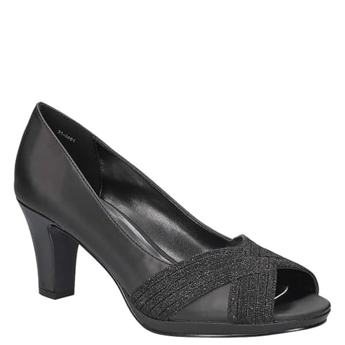 Easy Street Lavish Womens Pump 10 BM US BlackSatin