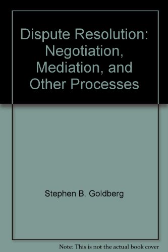 Dispute Resolution: Negotiation, Mediation, and... 0735564043 Book Cover