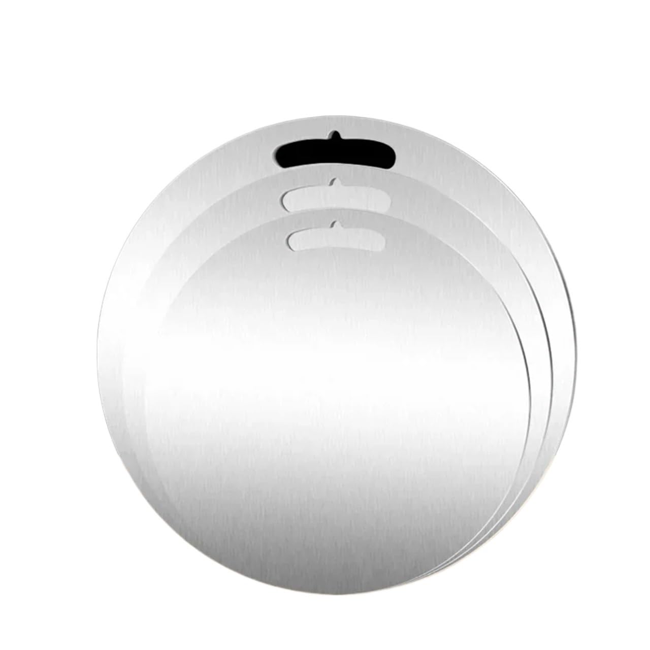 Planche a decouper inox double face de qualite superieure ronde