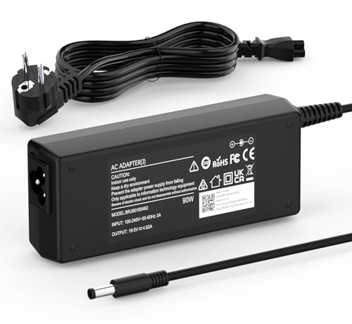 90W Laptop Ladekabel Netzteil Kompatibel für Dell OptiPlex Micro 9020 7010 7020 7040 7050 7060 7070 7080 5050 5060 5070 5080 5090 3040 3046 3050 3070 3080 3090 Desktop AC Adapter Ladegerät
