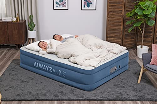 Bestway 80" x 60" x 18"/2.03m x 1.52m x 46cm AlwayzAire Air Mattress Queen Built-in Dual Pump – Image 3