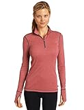 Hot Chillys Women's Geo Solid Zip-T Base Layer Top