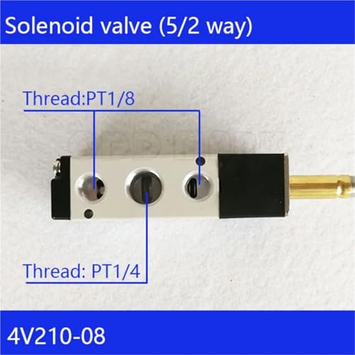 Électrovanne 5/2 commande d'air 4V210-08 bobine 12V 24V AC220V AC110V - 5