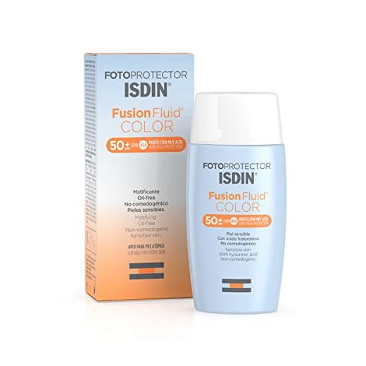 Fotoprotector ISDIN Fusion Fluid Color SPF 50+ | Protector solar facial con color | Apto para todo tipo de pieles | 50ml