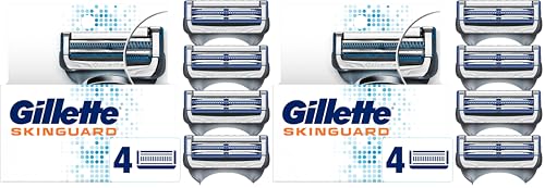 Image of Gillette SkinGuard Men's Razor Blades, 4 Blade Refills (Pack of 2)
