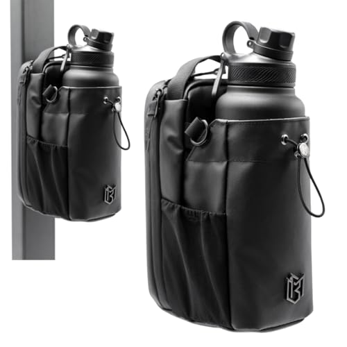 Magnetic Gym Bag for Men and Women – Sling Bottle with Magnetic Attachment | Water Bottle Holder, Gym Pouch, Crossbody Bag for Travel, Sports, Work, Fitness