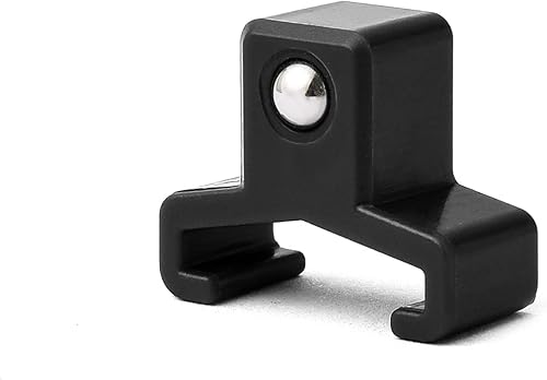 Miniatura 2 de Reniteco 20 clips de 38 pulgadas, ABS negro con resorte para todos los rieles de Reniteco