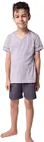 Conjunto de pijama Curto com Gola V LupoMeninos